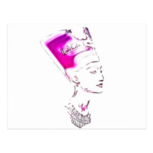 Het Ontwerp van Nefertiti van de "Egyptische Godin Wenskaarten