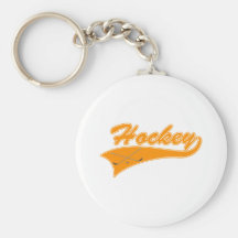 Het oranje Logo van het Hockey Sleutel Hangers