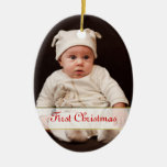 Het Ornament van de Foto van Eerste Kerstmis van d