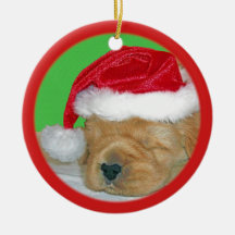Het Ornament van Kerstmis van het golden retriever
