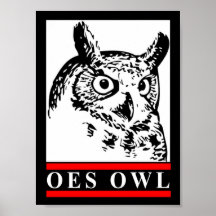 Het oude poster van de Uil van de School