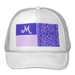 Het paarse Patroon van de Giraf Trucker Pet