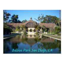 Het Park San Diego, CA van Balboa Wenskaart