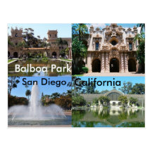 Het Park van Balboa, San Diego, Californië Wenskaarten