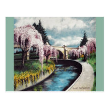 Het Park van de Beek van de Tak van de BLOESEMS va Wens Kaart