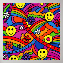 Het Patroon van de Regenboog van de hippie Plaat