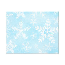Het Patroon van de Sneeuwvlok van Kerstmis Stretched Canvas Prints