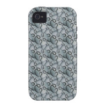 Het Patroon van het chroom Vibe iPhone 4 Cover