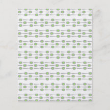Het Patroon van lepels, met Groene Splat. Folders