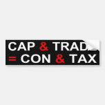 Het pet en de Handel = bedriegen en Belasting Bumperstickers