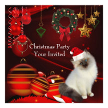 Het Pet van de Kat van Kerstmis van de Partij van 