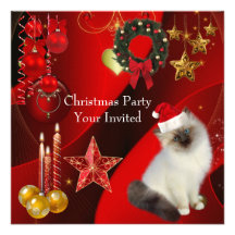 Het Pet van de Kat van Kerstmis van de Partij van 