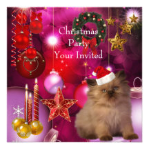 Het Pet van de Kat van Kerstmis van de Partij van 