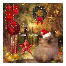 Het Pet van de Kat van Kerstmis van de Partij van 