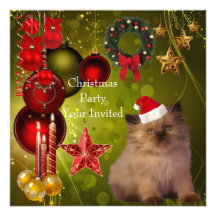 Het Pet van de Kat van Kerstmis van de Partij van 
