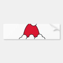 HET PET VAN DE KERSTMAN BUMPERSTICKER