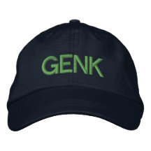 Het Pet van Genk Geborduurde Baseball Cap