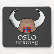 Het Pet van Oslo Noorwegen Viking Muismatten