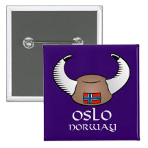 Het Pet van Oslo Noorwegen Viking Speldje