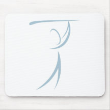 Het Pictogram van de golfspeler Muis Mat
