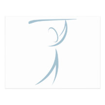 Het Pictogram van de golfspeler Wenskaart