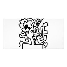 het pictogram van het kunstafbeelding persoonlijke fotokaart