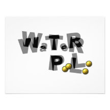 Het poloonduidelijk beeld van het water persoonlijke uitnodiging