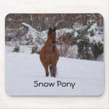 Het Pony Mousepad van de sneeuw Muismat