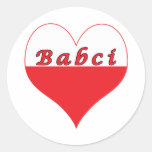 Het Poolse Hart van Babci Stickers
