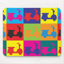 Het Pop-art van autopedden Muis Matten