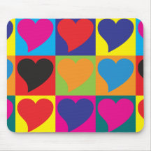 Het Pop-art van de liefde Muis Matten