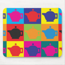 Het Pop-art van de thee Muismatten