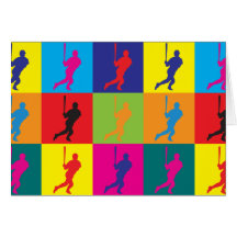 Het Pop-art van het honkbal Wenskaart