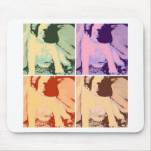Het Pop-art van het Puppy van de mastiff Muis Mat