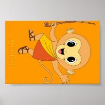 Het Poster van Boedha Monkey™