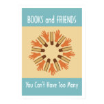 Het Poster van boeken en van Vrienden posters