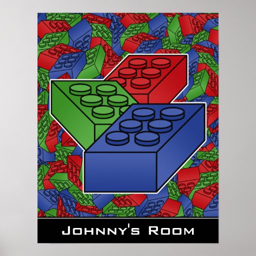 Het Poster van bouwstenen voor de Zaal van een Kin