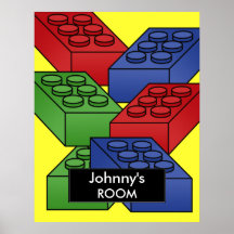 Het Poster van bouwstenen voor de Zaal van een Kin