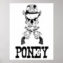 Het Poster van CowboySkull