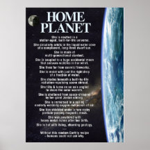 Het poster van de Aarde van het huis
