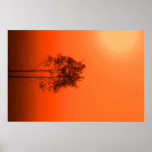 Het Poster van de Bomen van de pompoen