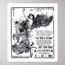 Het "poster van de de filmadvertentie van de Werel