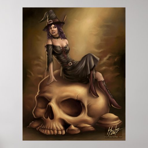 Het Poster van de Heks van Halloween