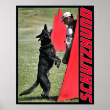 Het Poster van de Hond van de Duitse herder van Sc