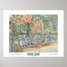 Het Poster van de Kunst van de Troep van schapen