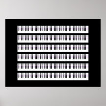 Het Poster van de Sleutels van de piano