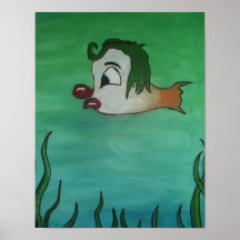 Het Poster van de Vissen van de clown