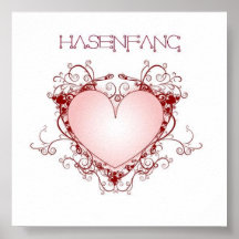 Het Poster van de Vlieger van de LIEFDE van Hasenf