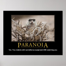 Het Poster van Demotivational: Paranoia