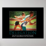 Het Poster van Demotivational van de delegatie